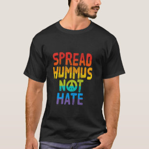 Verbreite Hummus Nicht Hass Vegan Vegetarisch Vegg T-Shirt