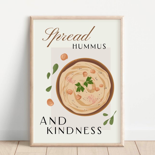 Verbreite Hummus und Güte Küchen Dekor Poster (Von Creator hochgeladen)