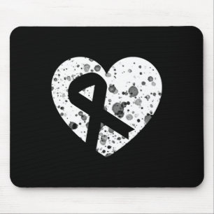 Verbreite Liebe mit grafischem Herz und Band Krebs Mousepad