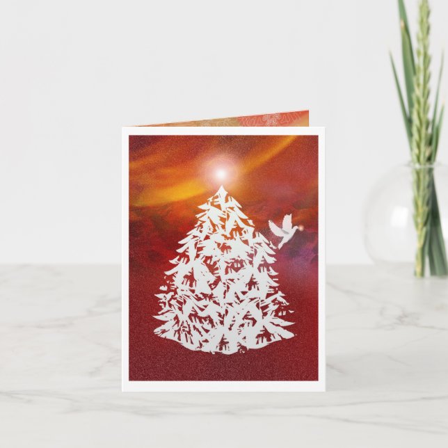 Verbreiten der Freude Feiertagskarte (Vorderseite)