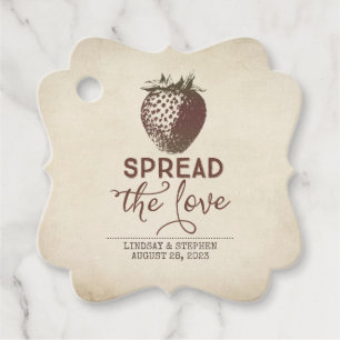Verbreiten der Liebe Strawberry Wedding Geschenkanhänger
