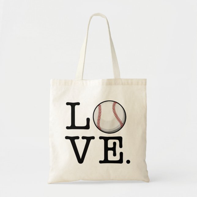 Verbreiten Sie Baseball-Fan der Baseball-Liebe-| Tragetasche (Vorne)