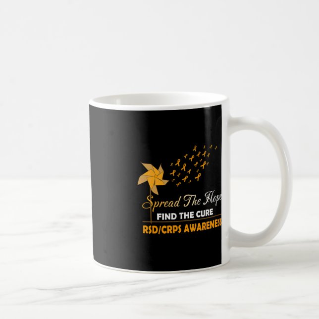 VERBREITEN SIE DAS HOFFNE RSD CRPS-Bewusstsein Kaffeetasse (Rechts)