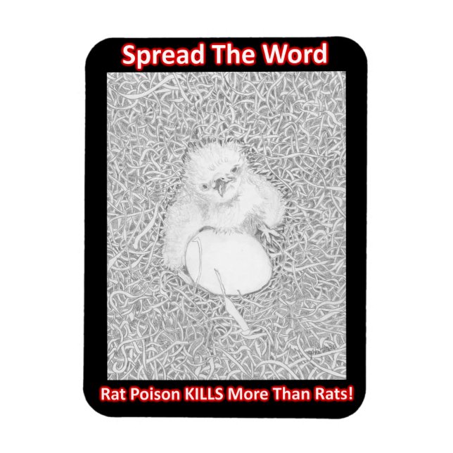 VERBREITEN SIE DAS WORT RAT POISON KILLS RETT WILD MAGNET (Vertikal)
