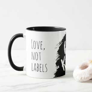 Verbreiten Sie Freundlichkeit und feiern Sie Liebe Tasse