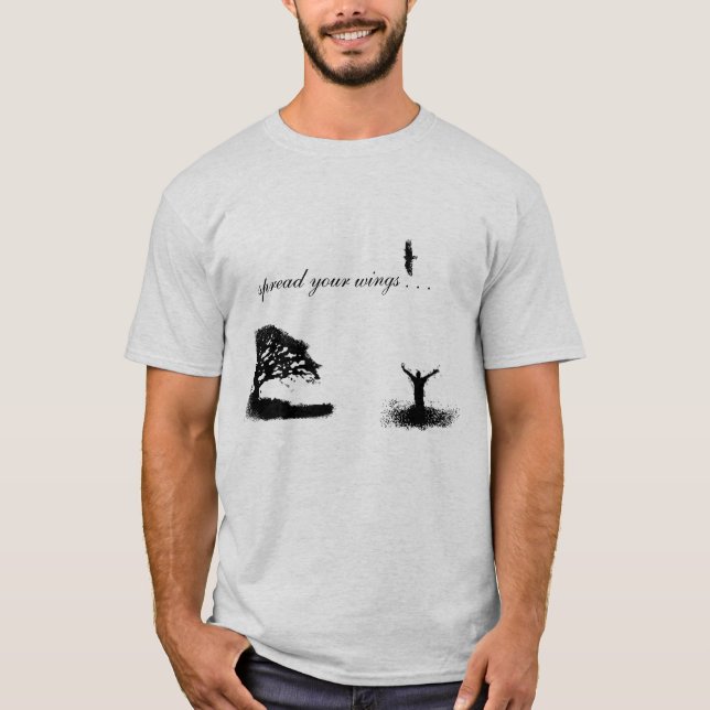 Verbreiten Sie Ihr Flügel-T-Shirt T-Shirt (Vorderseite)