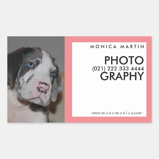 Verbreiten Sie Ihre Marke! Rechteckiger Aufkleber (Vorderseite)