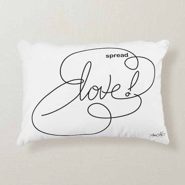 verbreitete LIEBE - kühne CloudS Zierkissen (Vorderseite)