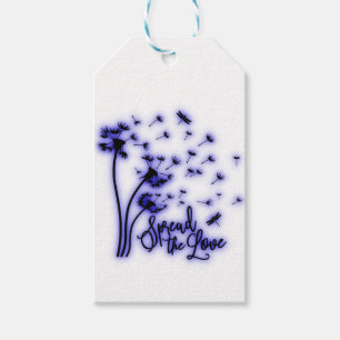 Verbreitung der Liebe Dandelion und Libellen Geschenkanhänger