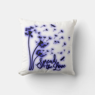 Verbreitung der Liebe Dandelion und Libellen Kissen