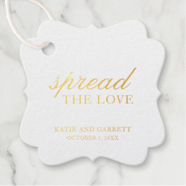 Verbreitung der Liebe Elegante Hochzeit Geschenkanhänger