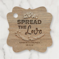 Verbreitung der Liebe rustikale Hochzeit