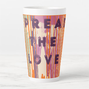 Verbreitung der Liebe schmolzene Farben Positive Z Milchtasse