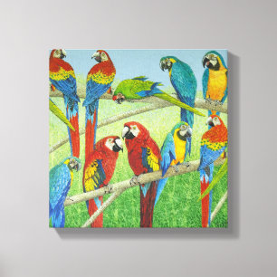 Verbreitung der Nachrichten Leinwanddruck