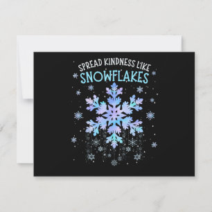 Verbreitung von Güte wie Schneeflocken Weihnachtsl Feiertagskarte