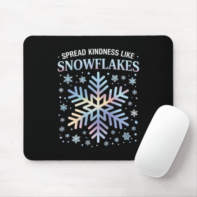 Verbreitung von Güte wie Schneeflocken Weihnachtsl Mousepad (Mit Mouse)