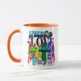 Verbreitung von Liebe nicht hassen | LGBTQI+ Tasse