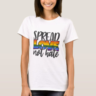 Verbreitung von Liebe nicht hassen T-Shirt