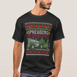 Verbreitung Weihnachtsmann Landwirtschaft Traktor T-Shirt