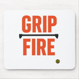 Verbrennen Sie vom Bar-Griff-Feuerzug Kraftstärke Mousepad