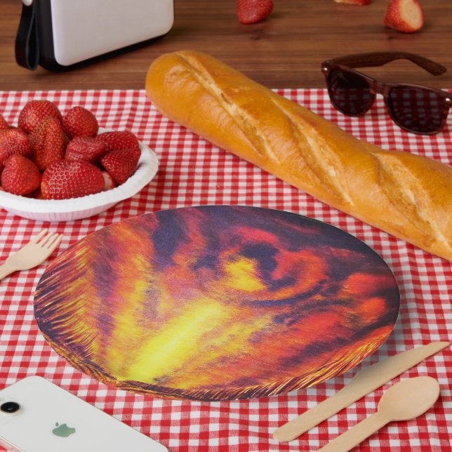 Verbrennen von Sky Pappteller (Picknick)