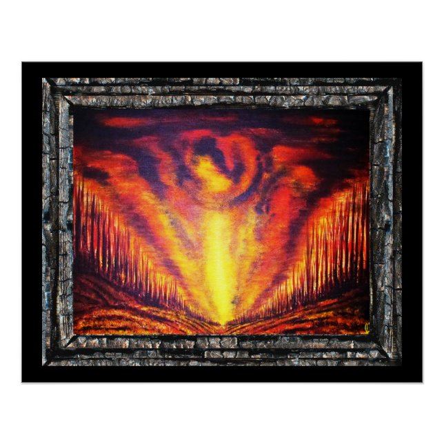 Verbrennen von Sky Poster (Vorderseite)
