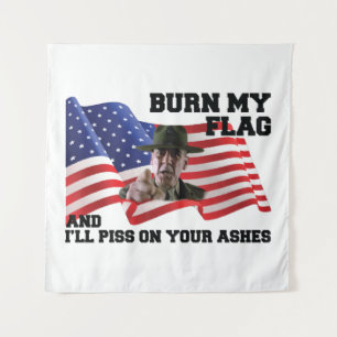 Verbrennt nicht meine Flagge Wandteppich