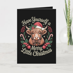 Verbringe eine fröhliche Weihnachten Kuh Xmas Karte