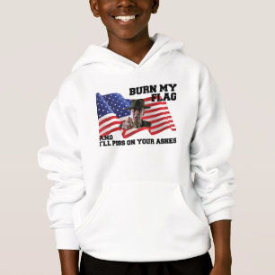 Verbringe nicht meine Flagge Hoodie