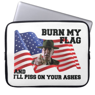 Verbringe nicht meine Flagge Laptopschutzhülle