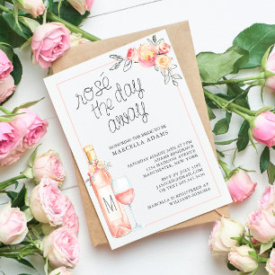 Verbringt den Tag mit Rosé beim Braut-Brunch Einladung