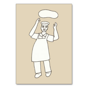 Verbs Tossing Koch Pizza Reading Flashcards Tischnummer