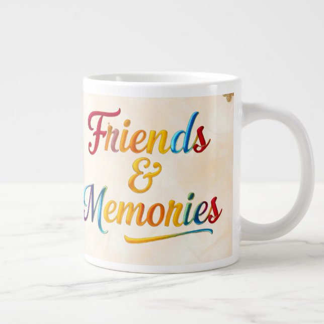 "Verbunden durch Lächeln" Jumbo-Tasse (Rechts)