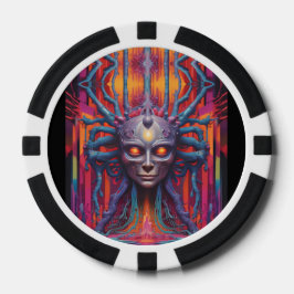 Verbunden mit der neuen Realität Pokerchips