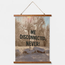 Verbunden mit der Wildnis Wandteppich Mit Holzrahmen