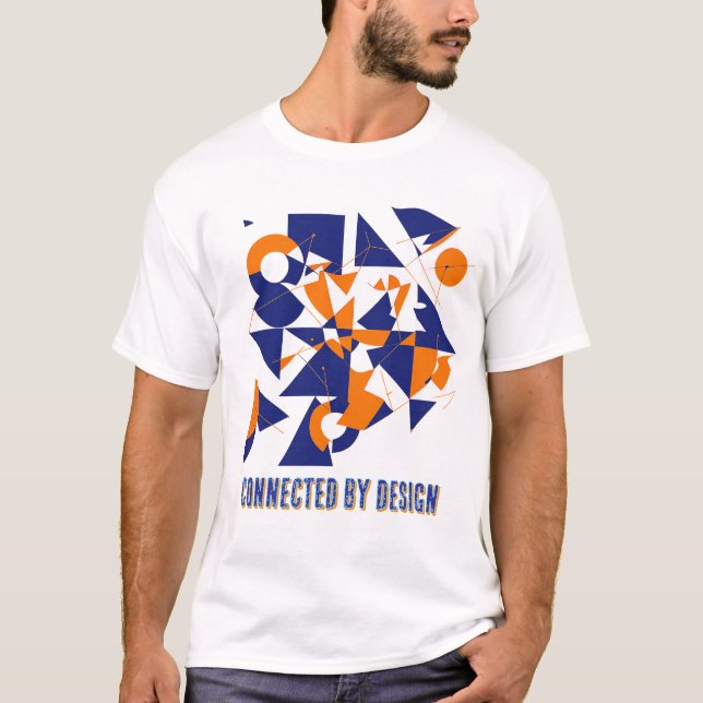 Verbundene Bewegung – Abstrakte Basic T-Shirt (Vorderseite)