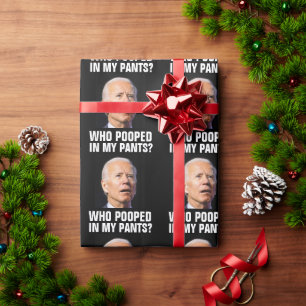 VERBUNDENE BIDEN-CHRISTMAS GEKACKT WRAPPING-PAPIER GESCHENKPAPIER