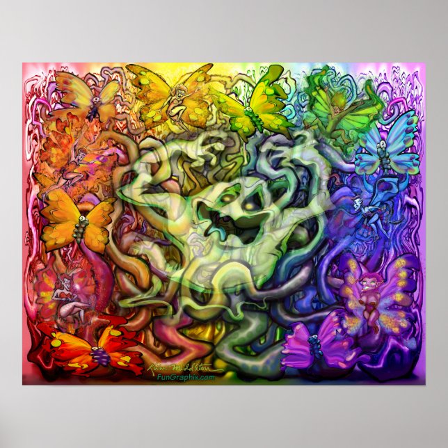 Verbundene Geistermagie Poster (Vorne)