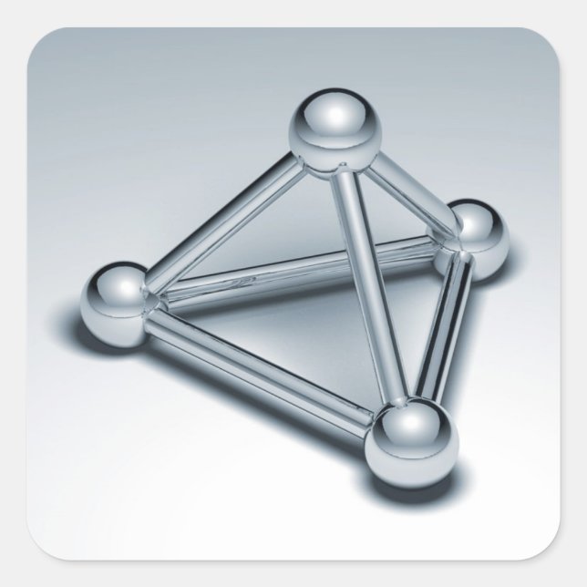 Verbundene Herden Quadratischer Aufkleber (Vorderseite)