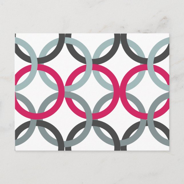 Verbundene Kreise 2 Postkarte (Vorderseite)