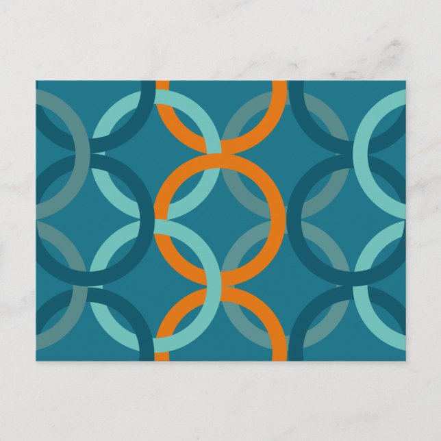 Verbundene Kreise 2 Postkarte (Vorderseite)