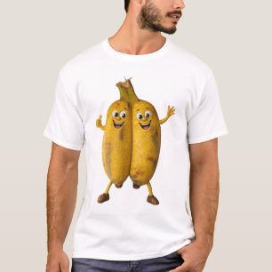 Verbundenes Bananen-Komikerduo T-Shirt