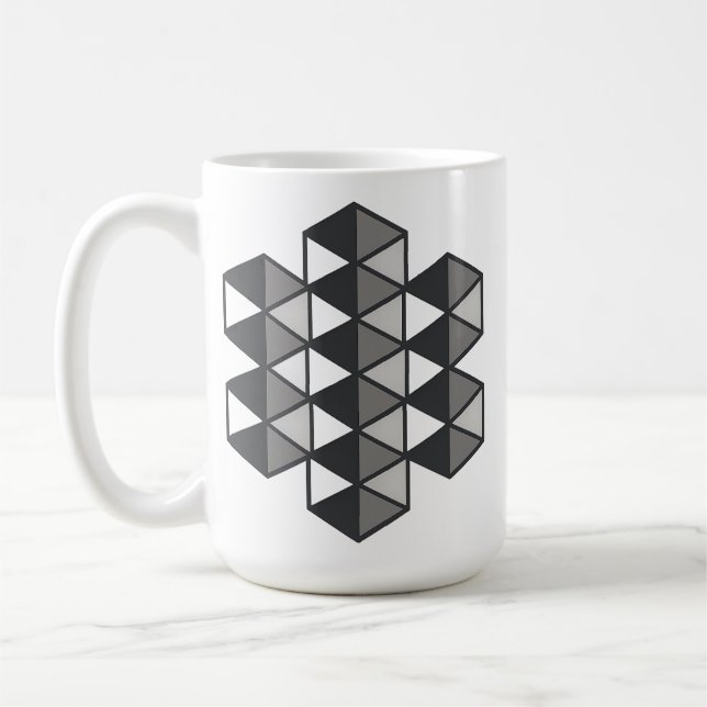 Verbundenes Dreiecke Tasse (Links)