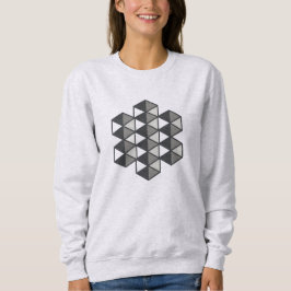 Verbundenes Dreiecks-Frauen-Sweatshirt Sweatshirt