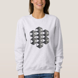 Verbundenes Dreiecks-Frauen-Sweatshirt Sweatshirt