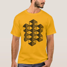 Verbundenes Dreiecks-Männer-T-Shirt