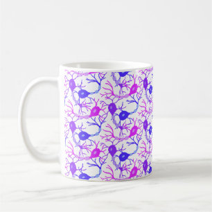 Verbundenes Neuron Neonlila Kaffeetasse