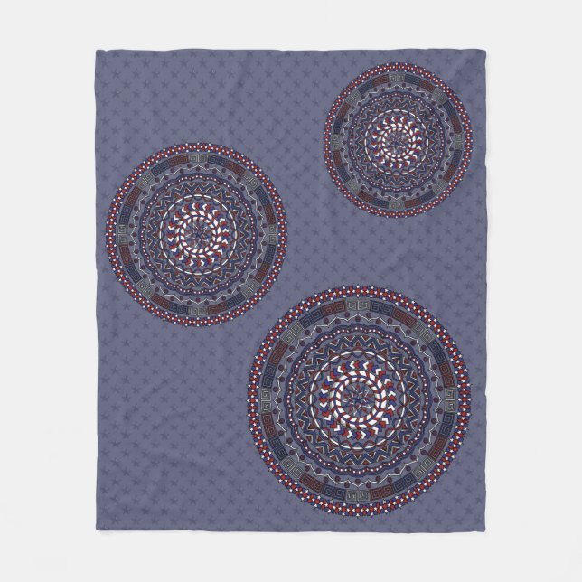 Verbundenes Unabhängigkeitstag Fleece Blanket (Vorderseite)