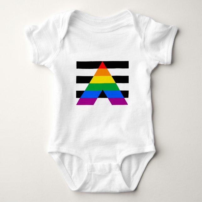VERBÜNDET-FLAGGEN-VORLAGE BABY STRAMPLER (Vorderseite)