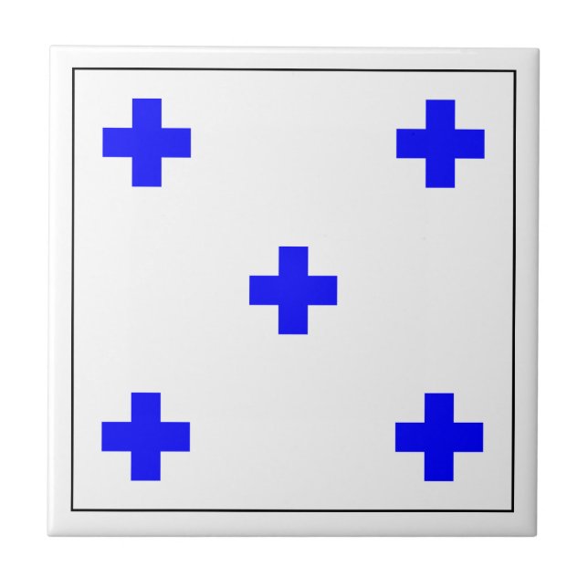 Verbündete Flagge Nr. 0 Fliese (Vorderseite)